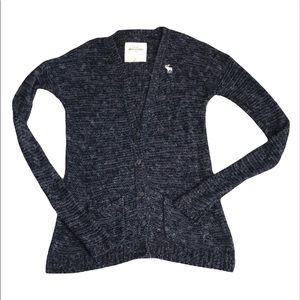 Abercrombie V-Neck Button Down Sweater